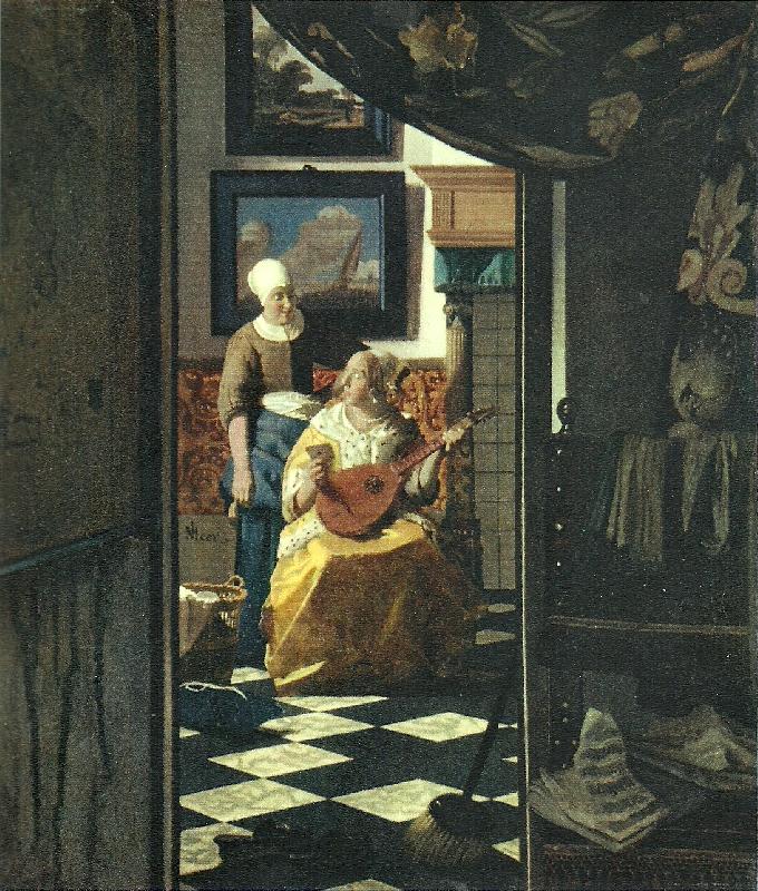 Jan Vermeer brevet oil painting image